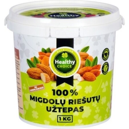 Almond nut spread with pieces Healthy Choice, 1kg - Healthy Choice