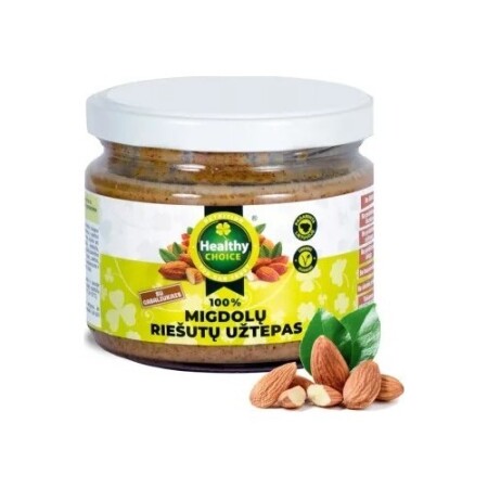 Almond nut spread with pieces Healthy Choice, 250g - Healthy Choice