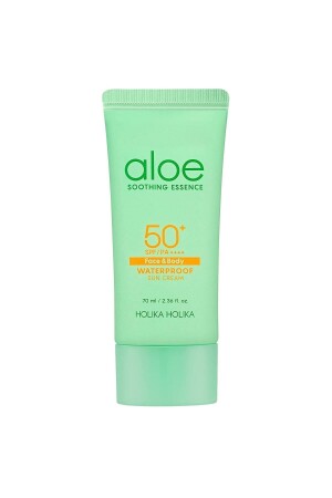 Aloe Soothing Essence Waterproof Sun Cream Spf50 - Aloe Yatıştırıcı Özlü Güneş Kremi 70ml - Holika Holika