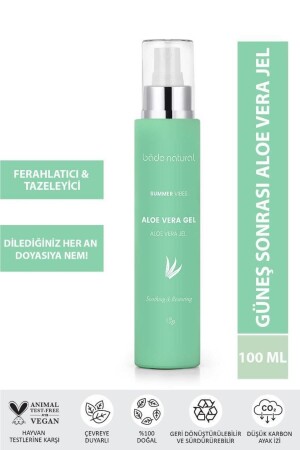 Aloe Vera Gel After Sun Moisturizer 100% Natural 100 ml - Bade Natural