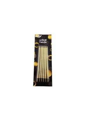 Altın Doğum Günü Mum Ve Altlık 14 Cm 6 Lı - Dr. Gusto
