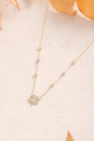 Altın Yonca Kolye AKLBR0132-25359 - Altınbaş