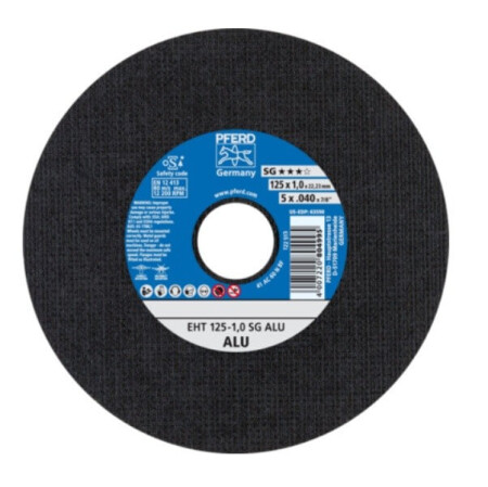 Aluminium-Trennscheibe PFERD EHT Ø125x1,0mm EHT A60 N SG-ALU - Pferd