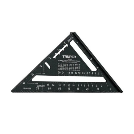 Aluminum carpenter's square TRUPER 180mm - TRUPER