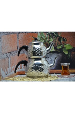 Aluminum Motif Patterned Teapot No:4 (2.3 Liter for 5 People) adc4 - qpazar