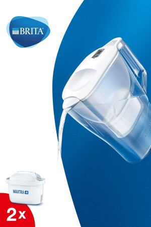 Aluna Cool Water Purification Jug with 2 Filters - White MM210 - Brita