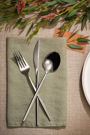 Alya 84 Piece Fork Spoon Knife Set for 12 Persons Luxury Boxed 600. 15. 01. 2409 - Emsan
