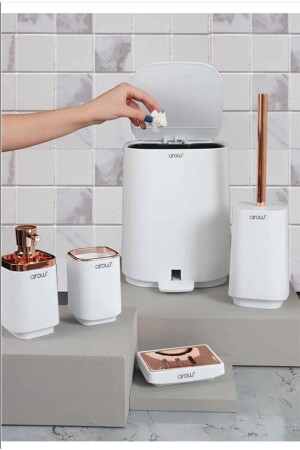 Amara Kunststoff 5-teiliges Badezimmer-Set AROW-5-PIECE-BATHROOM-SET- - AROW