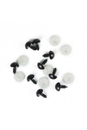 Amigurumi Black Screw Eye - 8 Mm - 100 Pieces - 1 Pack - Prestij Boncuk