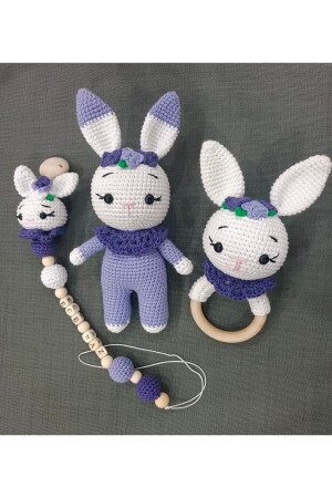 Amigurumi Rabbit Newborn Set Lila Zey209 - Zey's Amigurumi