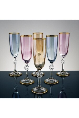 Amore Coffee Soaring Glass 3 Colors for 6 People P492S964 - Paşabahçe