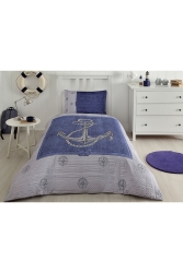 Anchor Denim Tek Kişilik Kapitone Nevresim Takımı ST20315 - Özdilek