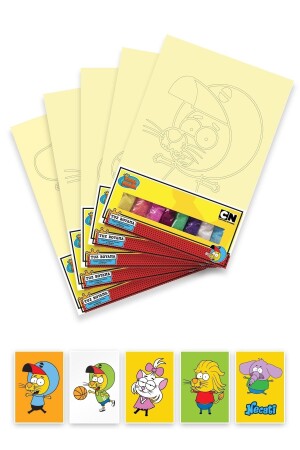 And Family Salt Painting Game Set of 5 -1, Educational Activity, Sand Painting Game Tb-017 TB-017 - Kral Şakir