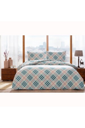 Andra Flannel Double Duvet Cover Set Blue 1000045066001 - Taç