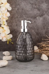 Angdesign Damla Glass Liquid Soap Dispenser - Smoked 6100 - ANGDESİGN