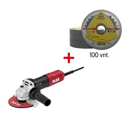 Angle grinder FLEX L850 125mm with Klingspor discs, 100pcs. - FLEX
