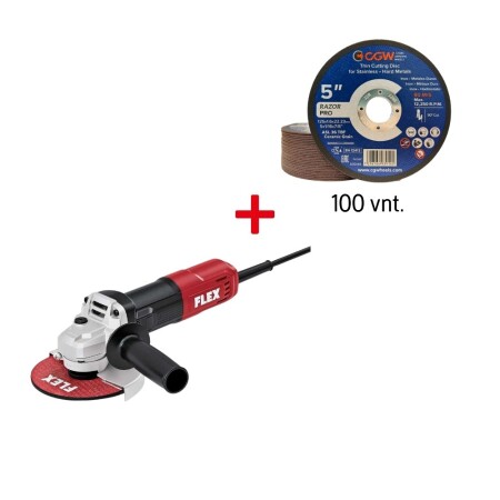 Angle grinder FLEX L850 125mm with Razor discs, 100pcs. - FLEX