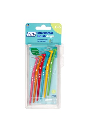 Angle Handle Interface Brush Mixed Color 6 Pcs - Tepe
