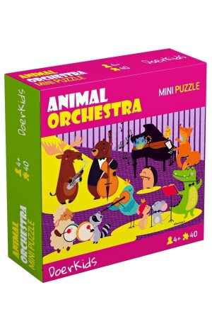 Animal Orchestra Mini Puzzle 40 Pieces Age 4 - Doerkids