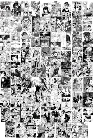 Anime Poster Seti- Arkası Yapışkanlı 80 Adet Manga Poster Kolaj Seti- Anime Hediyelik- Kutulu Set - Postifull
