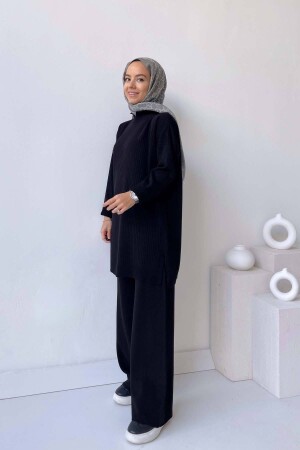 Anje Hijab Strickwaren-Set – Schwarz KH-1011 - Ka Hijab