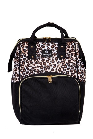 (MNZ-Mother Baby Care Backpack) (كيس حمقى الطفل) (الرنب) (مخطط 6734100000136 - beautiful bag