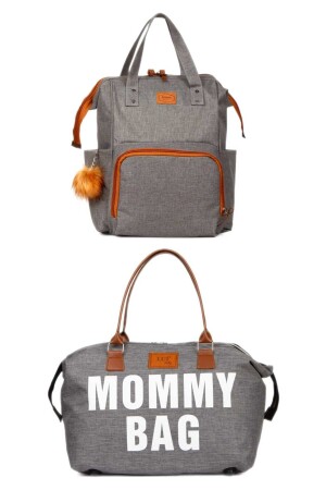 Anne Bebek Bakım Sırt Çantası Termal Biberonlu Ve Mommy Bag Anne Bebek Bakım Çantası Termal Biberon - Lui Baby