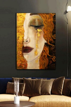 Anne-marie Zilberman Golden Tears Kanvas Tablo80x120 Cm GSTVKLMTGLDTRS016 - ColorVision