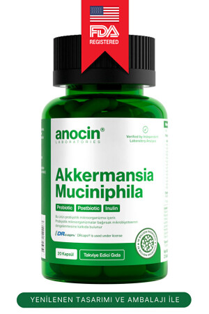anocin Akkermansia Muciniphila Probiyotik - Prebiyotik - Postbiyotik - İnulin - Anocin