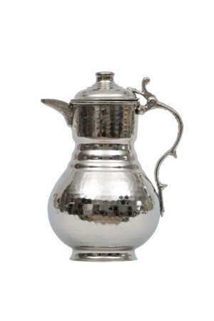 Antep Work Shiny Copper Jug with Lid Mug kpsr02 - HASBEDESTEN
