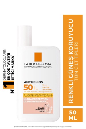 Anthelios Invisible Fluid Sunscreen Farbige Normal-/Mischhaut SPF50+ Hoher Schutz 50 ml 3337875706834 - La Roche Posay