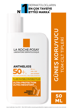 Anthelios Invisible Fluid Spf 50 Sun Cream 50 Ml 3337872414527 - La Roche Posay