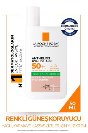 Anthelios Oil Control Fluid Renkli Yüz Güneş Kremi 50 ml - La Roche Posay