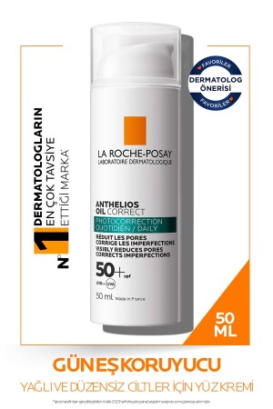 Anthelios Oil Correct SPF+50 Facial Sunscreen for Oily and Acne Prone Skin 10002186 - La Roche Posay