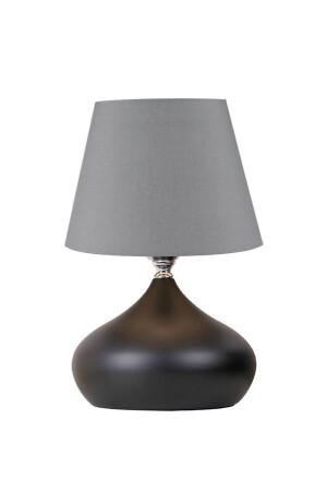 Anthracite Hat Table Lamp Single Metal Lampshade Black EV-323 - EvLight