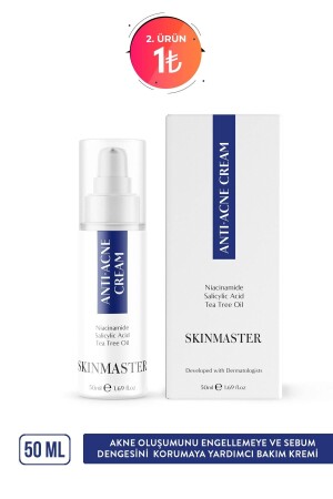 Anti-Acne and Blackhead Sebum Balancing Care Cream (Bha 2% + Niacinamide 5% + Tea Tree Oil) S0000014 - SkinMaster