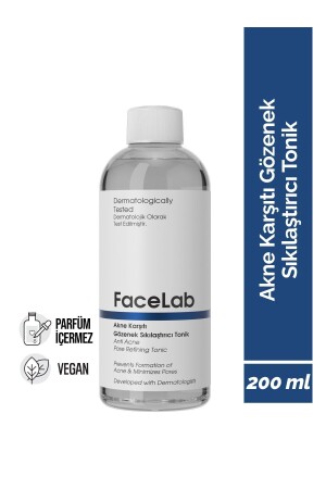 Anti-Acne and Pimple Pore Firming Tonic with Salicylic Acid 200 ml - Facelab