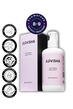 Anti-Aging Pore Tightening Rose Yeast Toner (ANTIAGING ROSE TONER) 250ml skin - jijivisha
