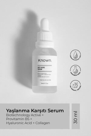 Anti-Aging Serum 30 ml biotechnology Active+provitamin B5+hyaluronic Acid+collagen KNW02 - KNOWN.
