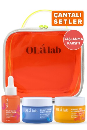 Anti-Aging Skin Care Set with Skin Renewal Bag Gift - Olalab