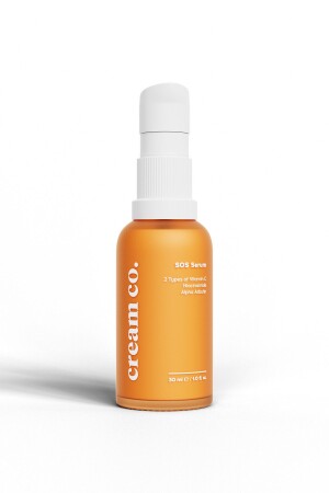 Anti-Akne und Hautunreinheiten, aufhellender Hauttonausgleicher, Vitamin C, Niacinamid, Arbutin, Peptid, SOS-Serum - Cream Co.