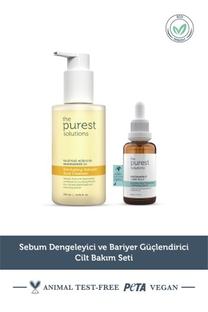 Anti-Blackhead and Pore Skin Care Set for Oily and Combination Skin TPS191 - The Purest Solutions