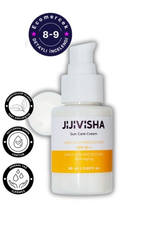Anti-Blemish and Anti-Aging Moisturizing High Protection Sunscreen 50 (NATURAL BRIGHT FINISH) 60ml SC-001 - jijivisha