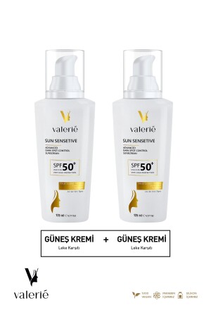 Anti-Blemish High Protection SPF50+ Gesicht und Körper Sommer- und Winter-Sonnenschutz 125 ml 2-teiliges Gelegenheitspaket Gesichts-Sonnenschutz - Valerie