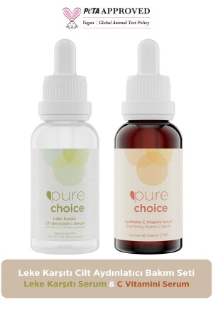Anti-Blemish Skin Brightening Care Set (Vitamin C Serum + Anti-Blemish Care Serum Set of 2) PC101 - Pure Choice
