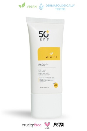 Anti-Blemish Skin Tone Equalizer Hochschützende Sonnencreme LSF 50+ 50 ml (ALOE VERA EXTRAKT) Pa++++ - Wiwify