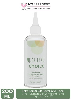 Anti-Blemish Skin Whitening Tonic 200ml Glycolic Acid 7%) PC - 1004 - Pure Choice
