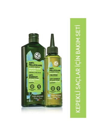 Anti-Dandruff (ANTI PELLICULAIRE) Soothing Prebiotic Original Size Shampoo-Hair Lotion Set - Yves Rocher