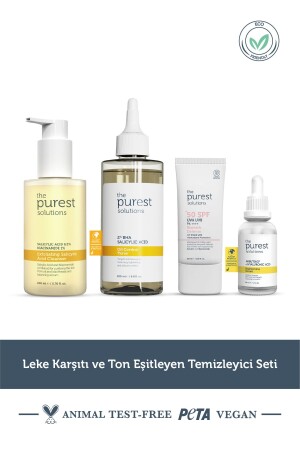 Anti-Flecken- und tonausgleichendes Reinigungsset - The Purest Solutions