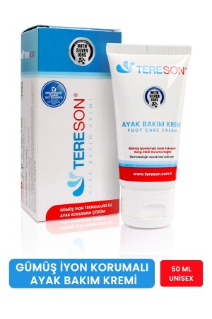 Anti-Geruchs-Fußpflegecreme 50 ml (mit Silberionen geschützt) - Tereson